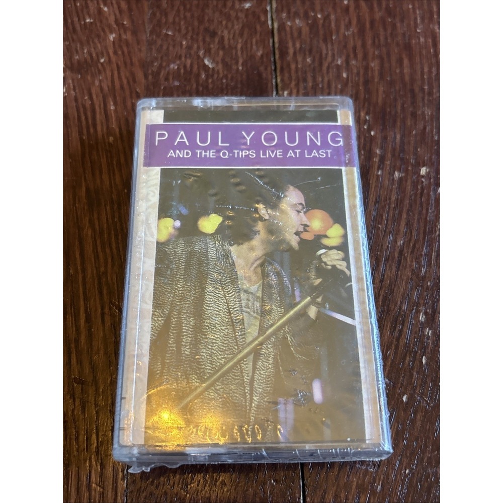 PAUL YOUNG AND THE Q-TIPS Live‎ At Last CASSETTE Tape Sealed
